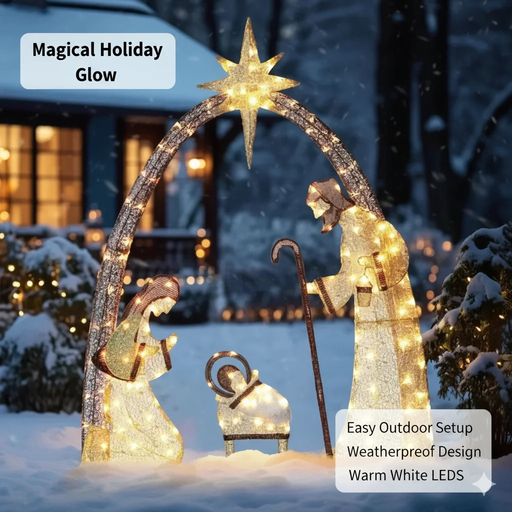 Dekorasi Natal Luar Ruangan 5. - Outdoor Lighting Effects ulasan dan harga