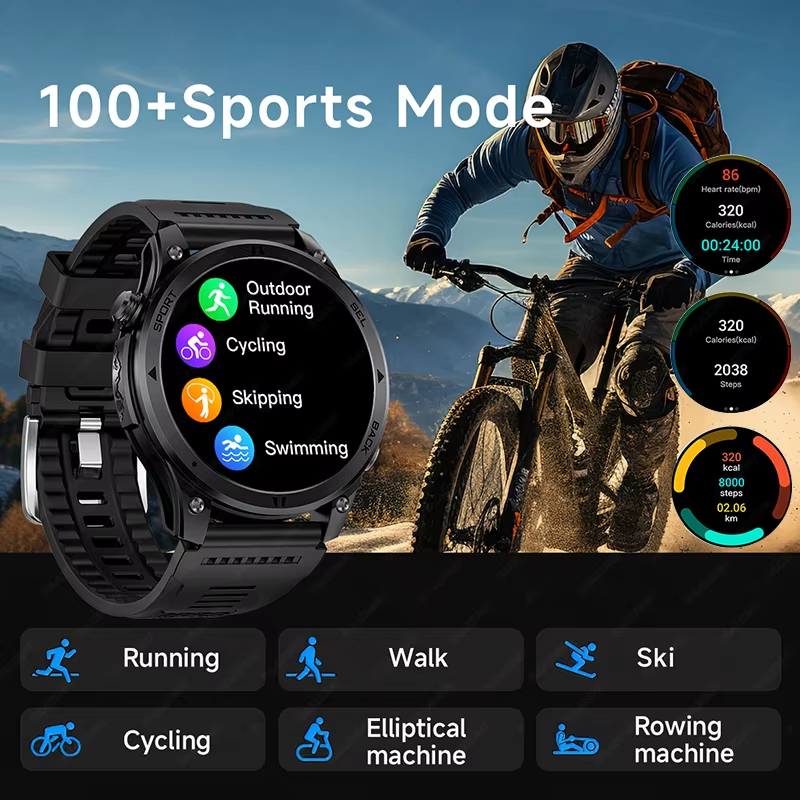 Jam Tangan Pintar Pria Militer - Outdoor Lighting Track ulasan dan harga