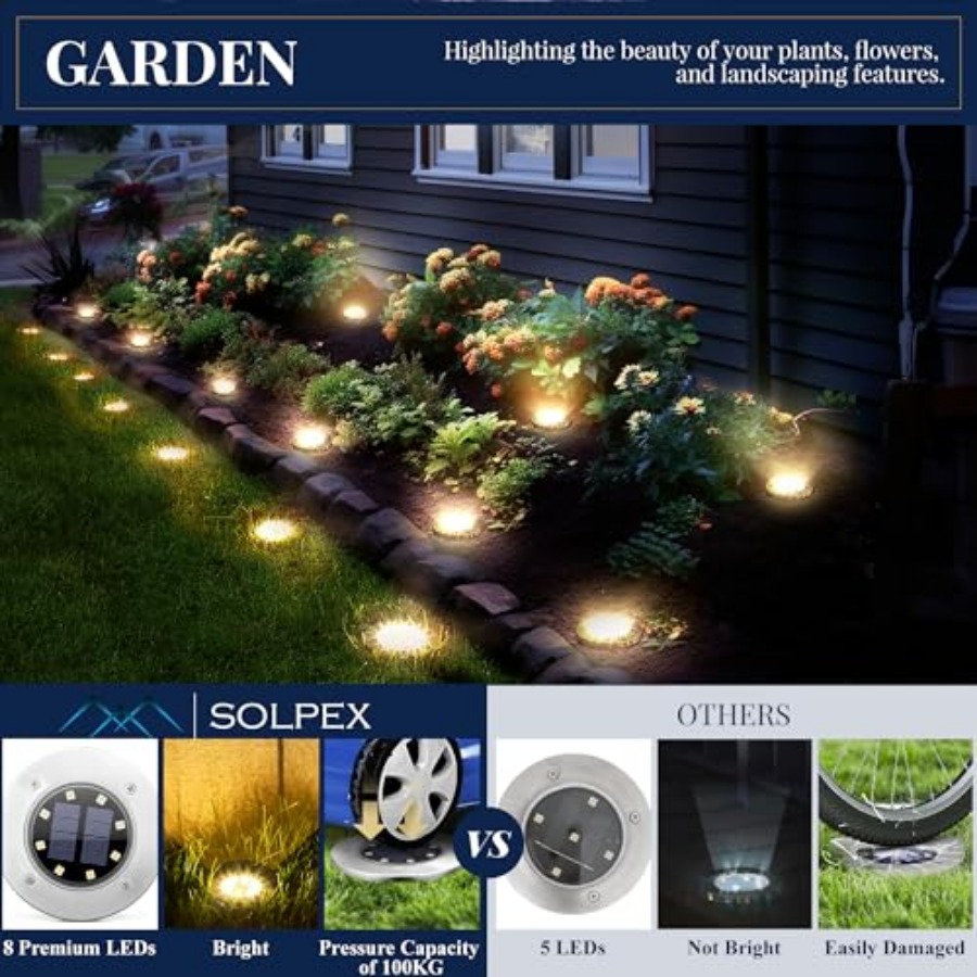 Lampu Taman Tenaga Surya Lampu - Outdoor Lighting And Landscape ulasan dan harga